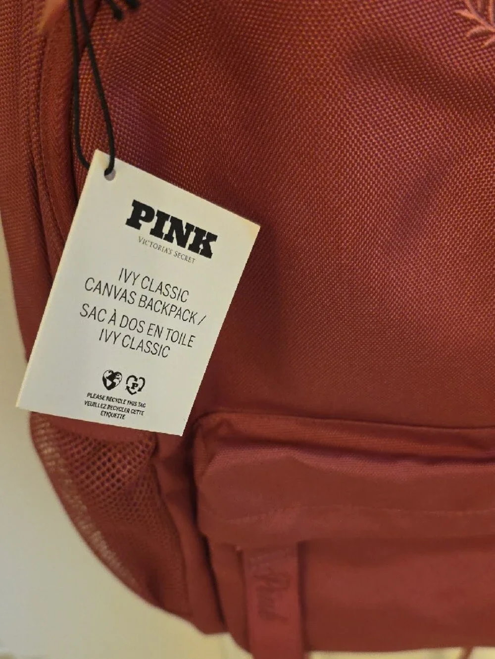 PINK Victoria's Secret Backpack in Dusty Rose